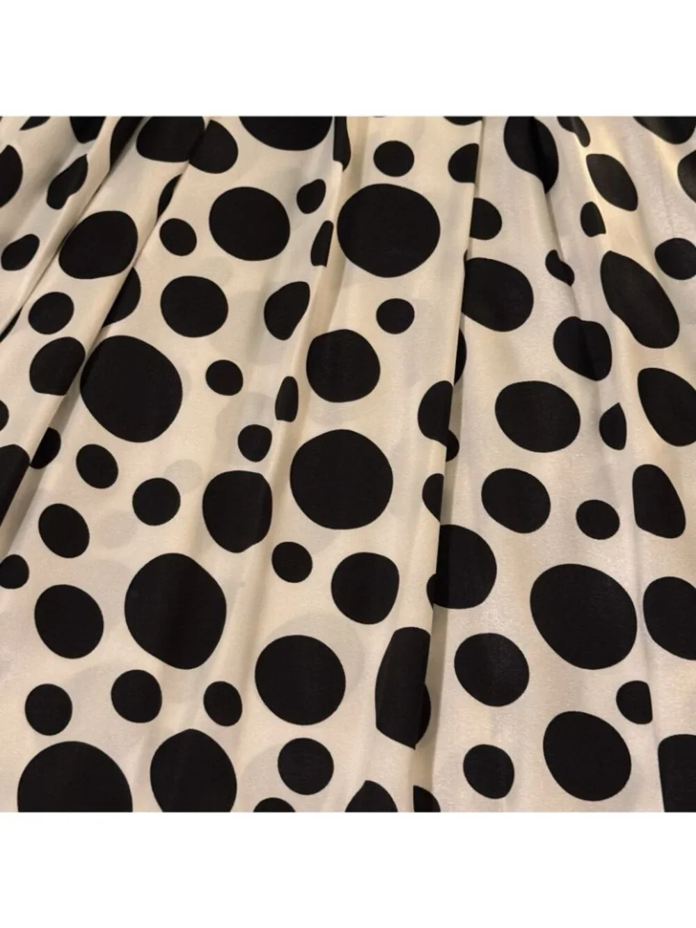 Polka Dot Dress Women's 12 Black & White Sleeveless Jessica Howard Evenings - Picture 16 of 16